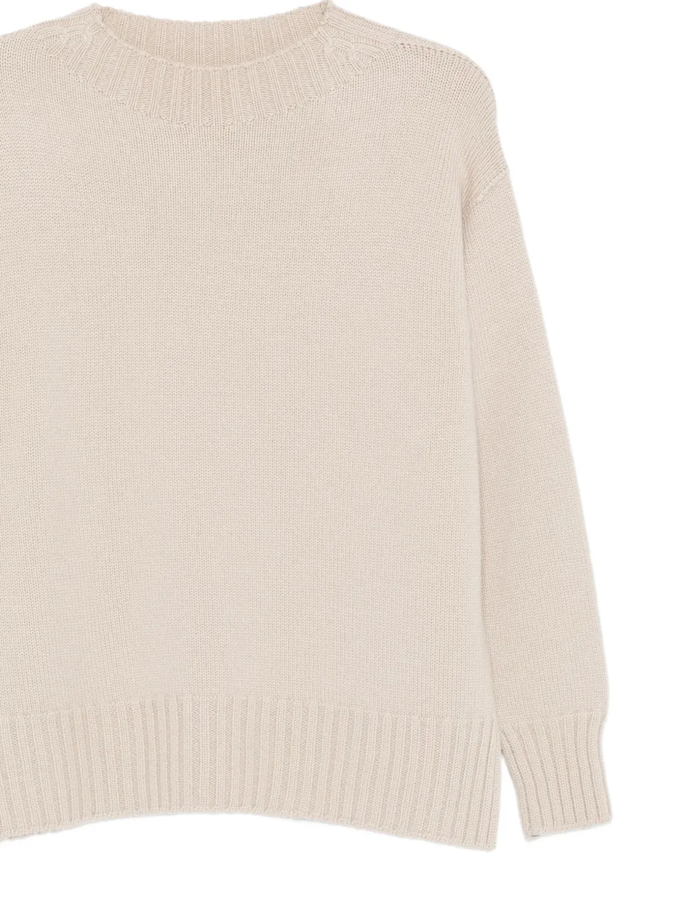  Drumohr Round-neck Wool Sweater - Neutrals 