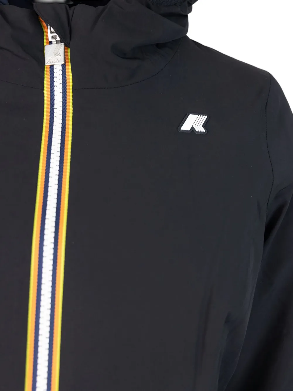 K-Way Jas met capuchon en rits Zwart