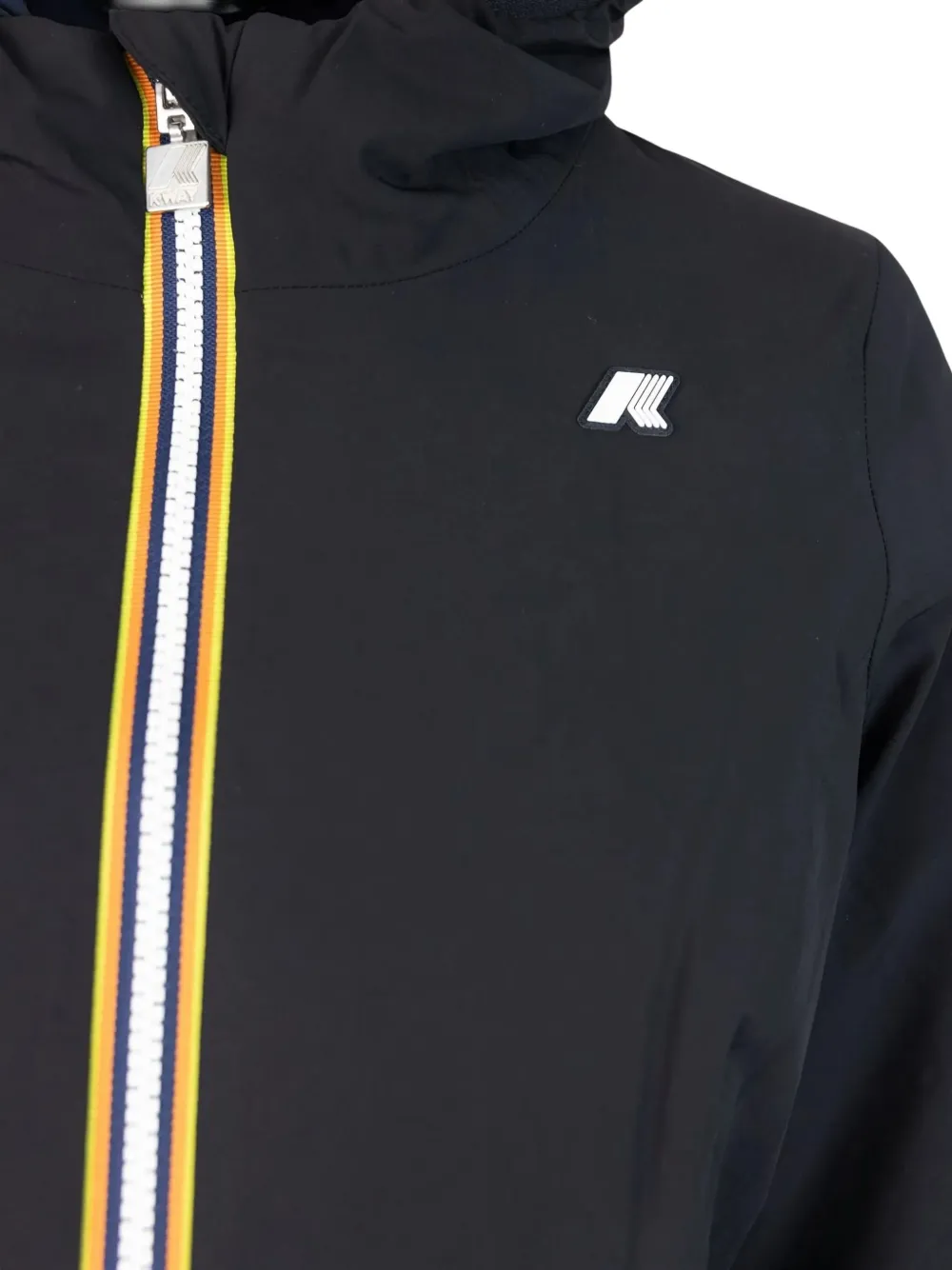 K-Way Jas met capuchon en rits Zwart