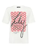 Weekend Max Mara heart-print cotton T-shirt - White