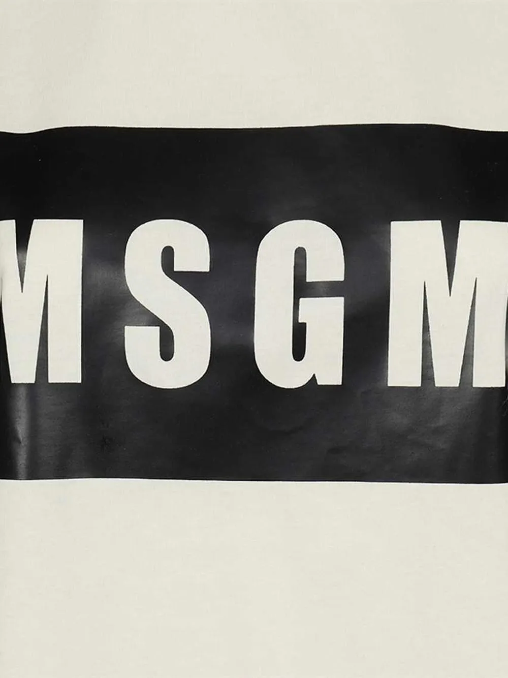 MSGM logo-print cotton T-shirt Wit