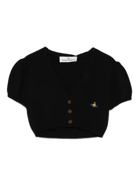 Vivienne Westwood Ida puff-sleeve cropped cardigan