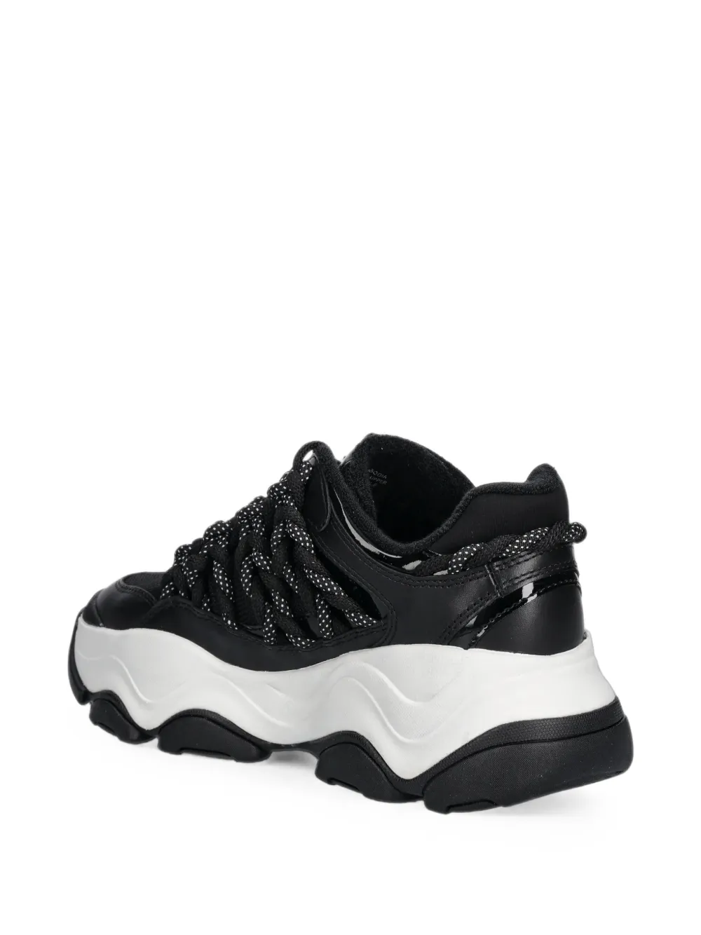 Michael Kors Atlas cord leather and mesh trainer Zwart