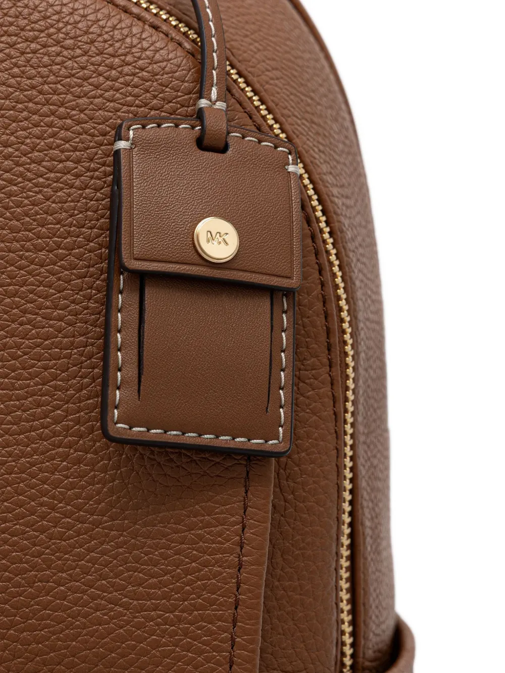 Zip-Around Tag-Detail Backpack