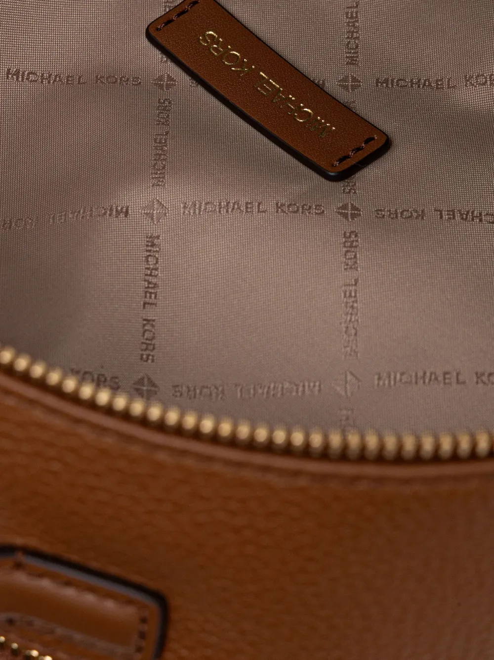 Zip-Around Tag-Detail Backpack
