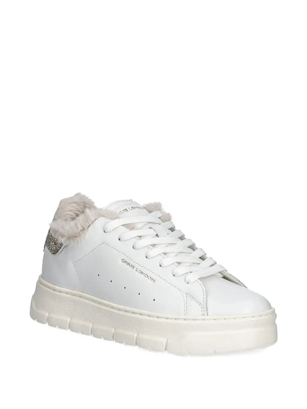 Crime London Storm glitter-embellishment sneakers - Wit