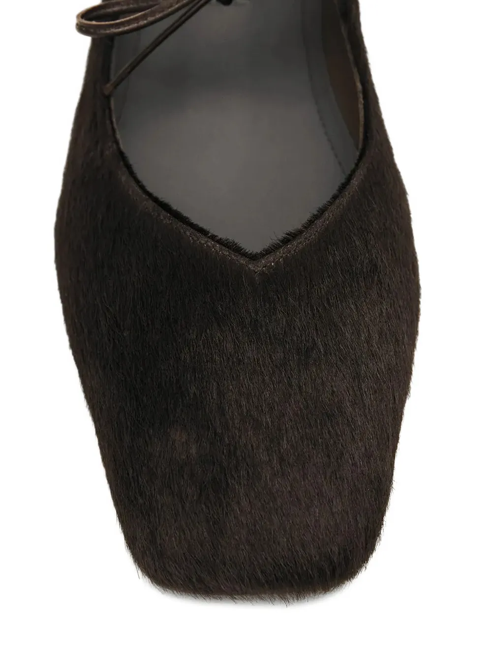 ALOHAS Sway square toe tie ballet flats Bruin