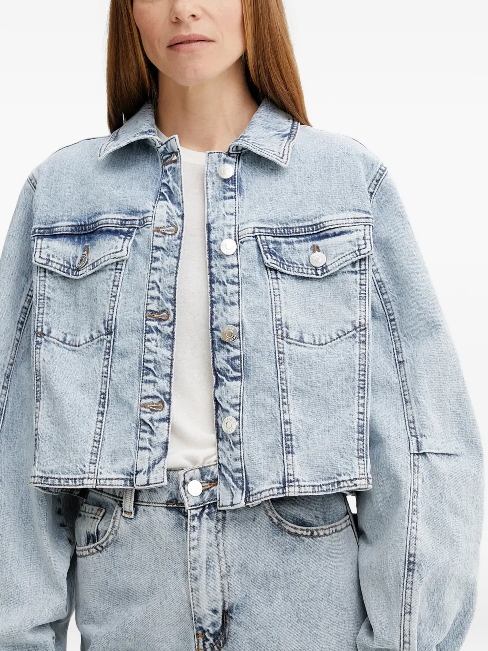  Gestuz Chaqueta Con Botones - Azul 