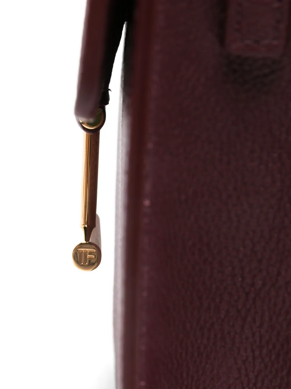 Tom Ford T-bar Shoulder Bag In Burgundy