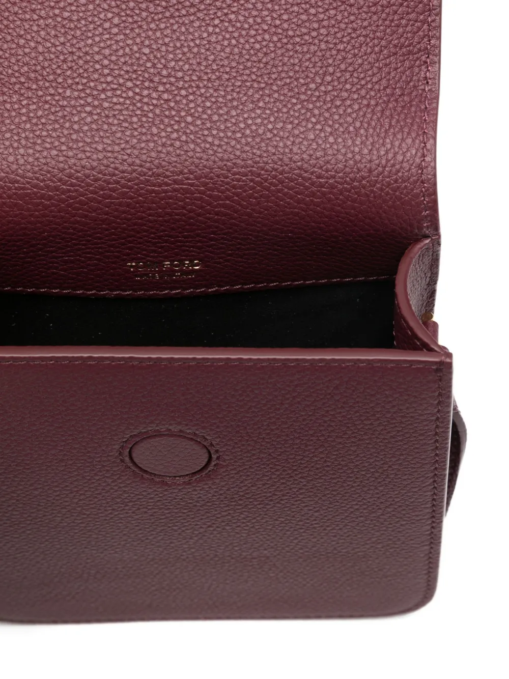 Tom Ford T-bar Shoulder Bag In Burgundy
