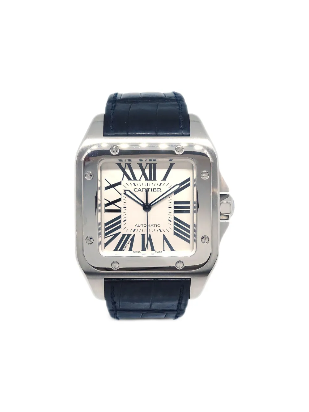 Cartier 2004 サントス 100 LM 38mm - ホワイト Cartier 2004 サントス 100 LM 38mm - ホワイト