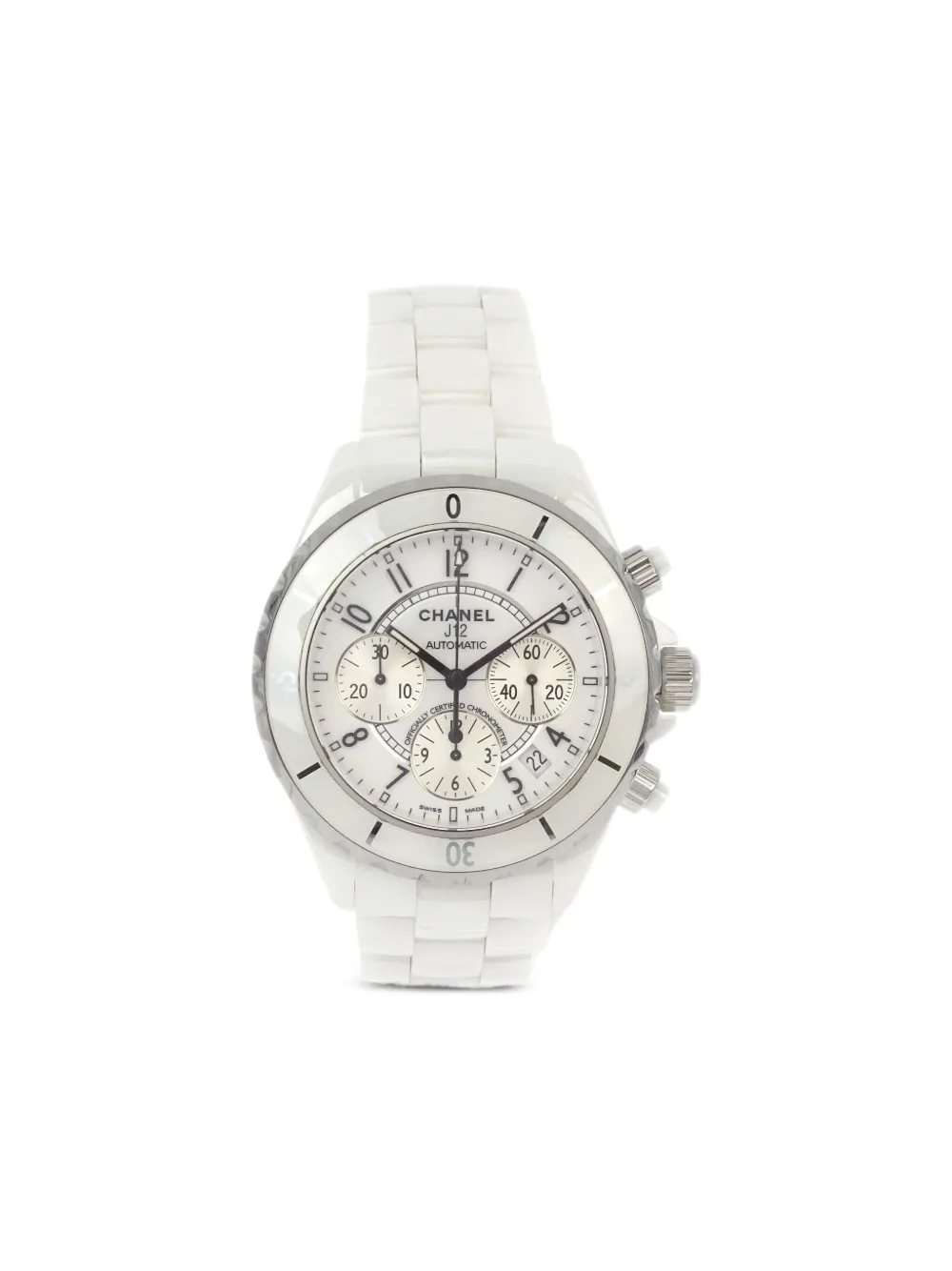 CHANEL Pre-Owned 2006 J12 Chronograph 41mm | White | Image 1