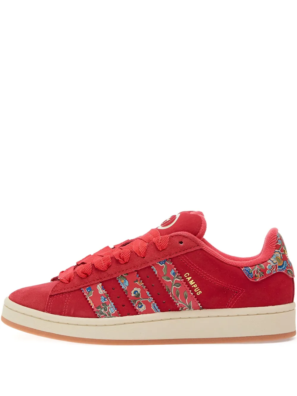 Adidas x Liberty London Campus 00s floral-pattern low-top sneakers Red