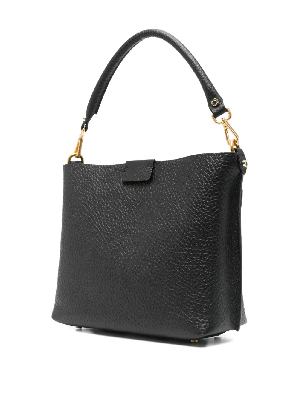 Gianni Chiarini Aretha Leather Top-handle Shoulder Bag In Black