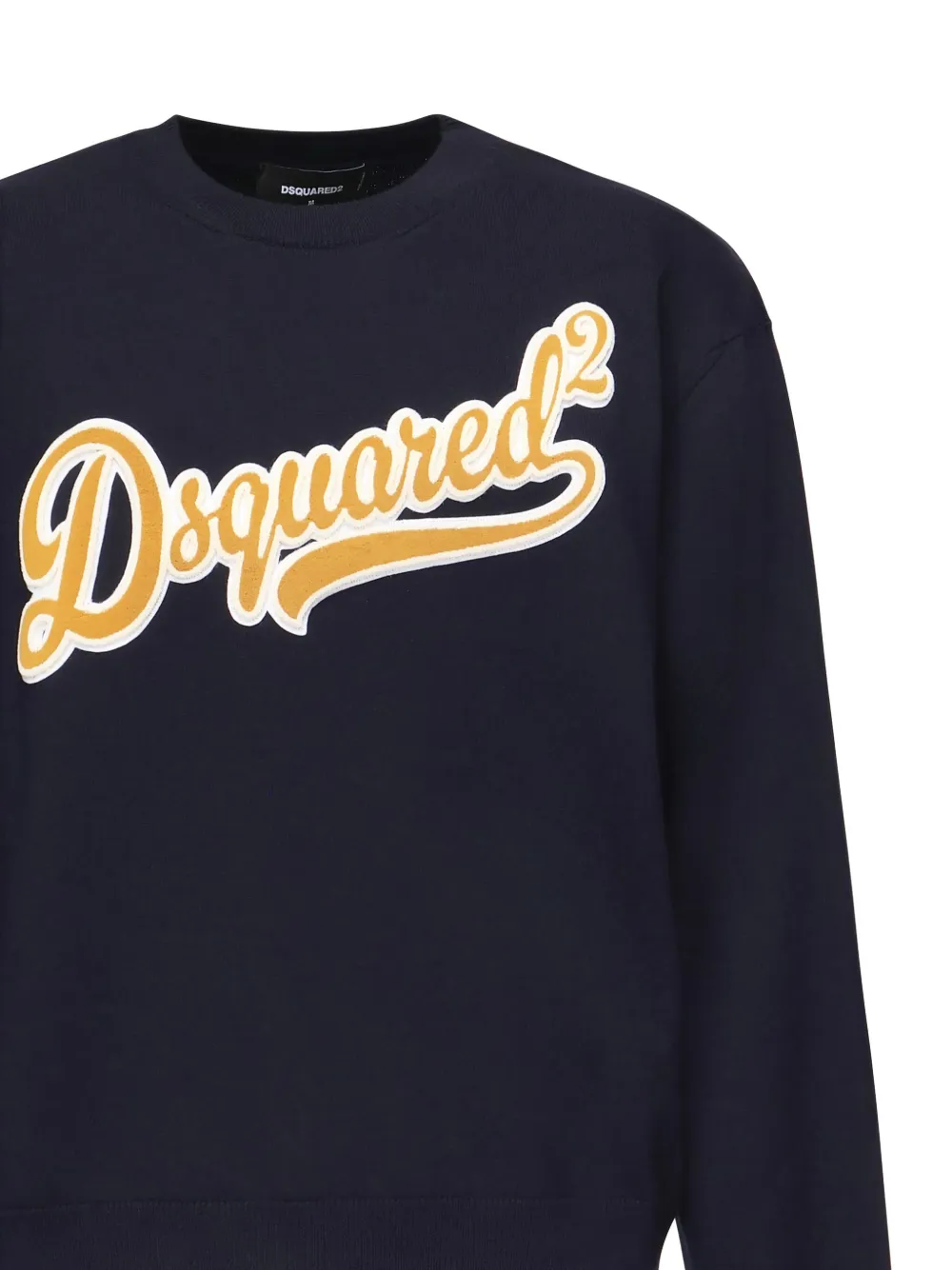 Dsquared2 Wool Pullover With Logo In Blue