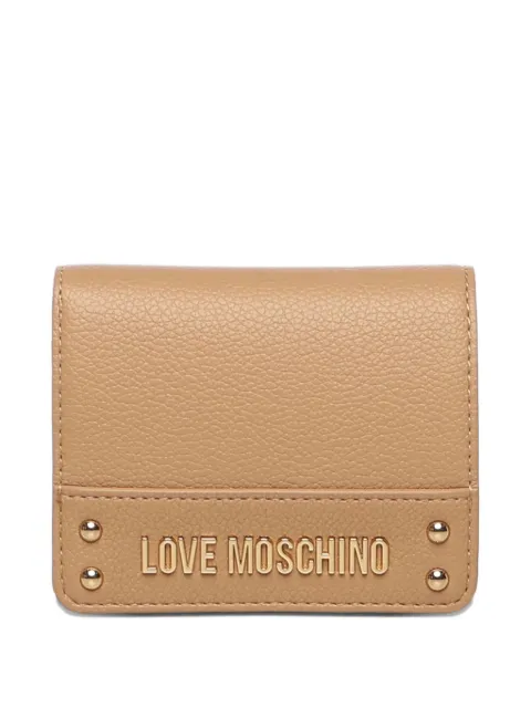 Love Moschino logo-plaque studded wallet