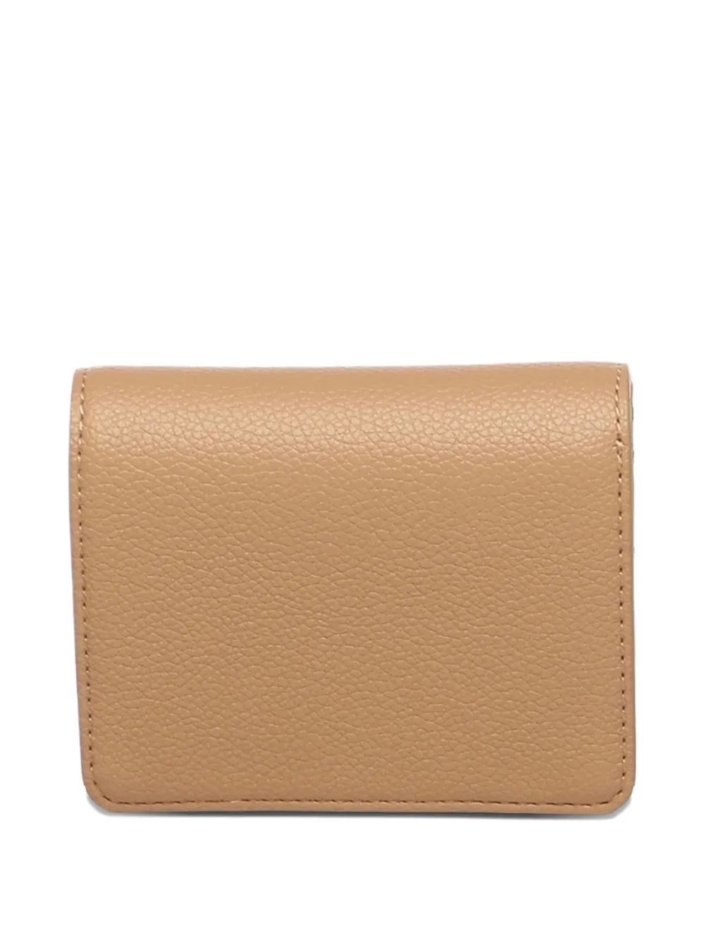 Love Moschino logo-plaque studded wallet - Beige