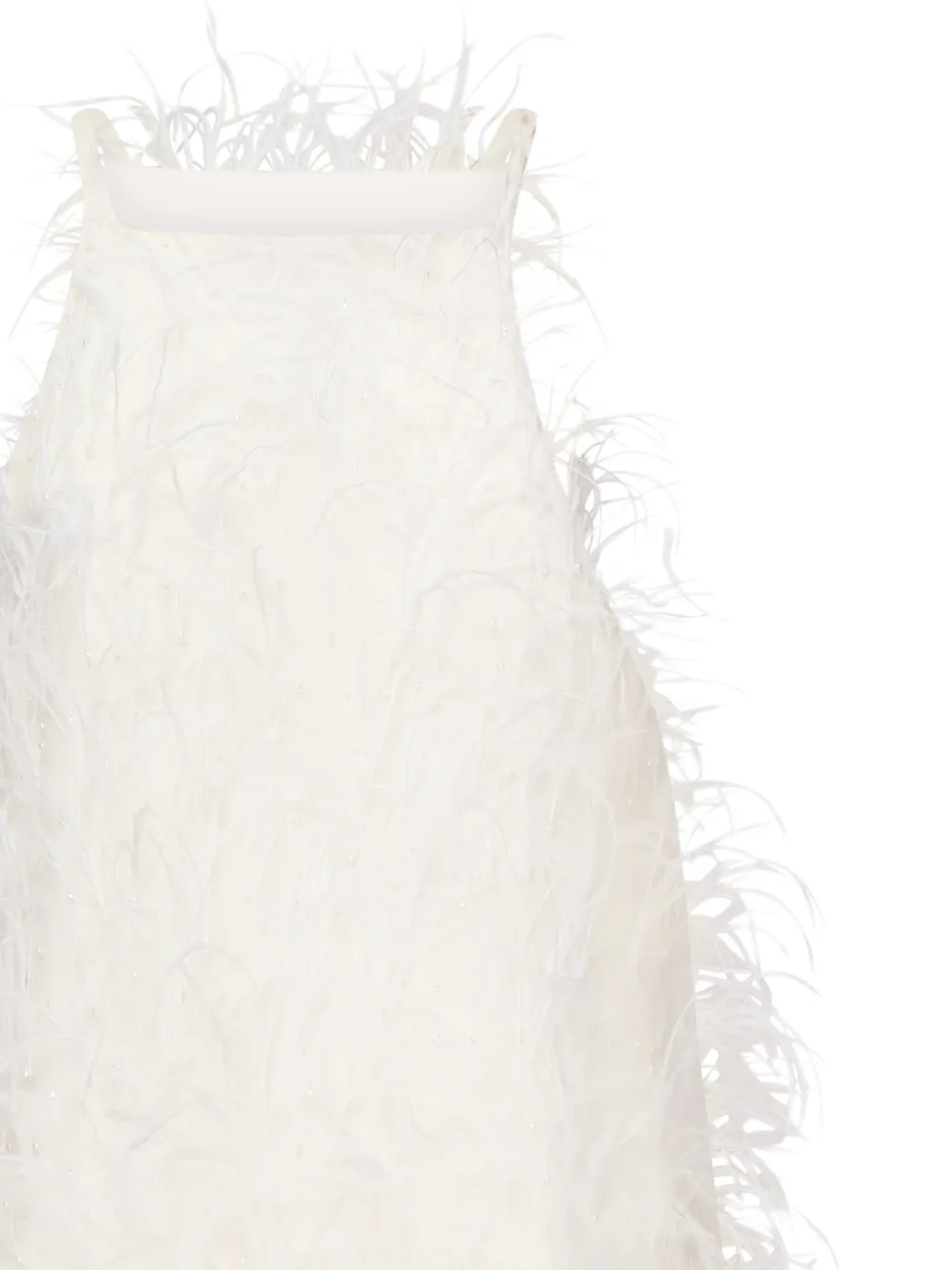 PINKO feather-embellished dress Wit