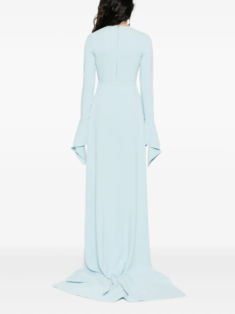 Solace London The Blake Maxi Dress In Blue