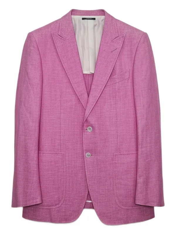 Tom Ford Peak-lapel Blazer in Pink