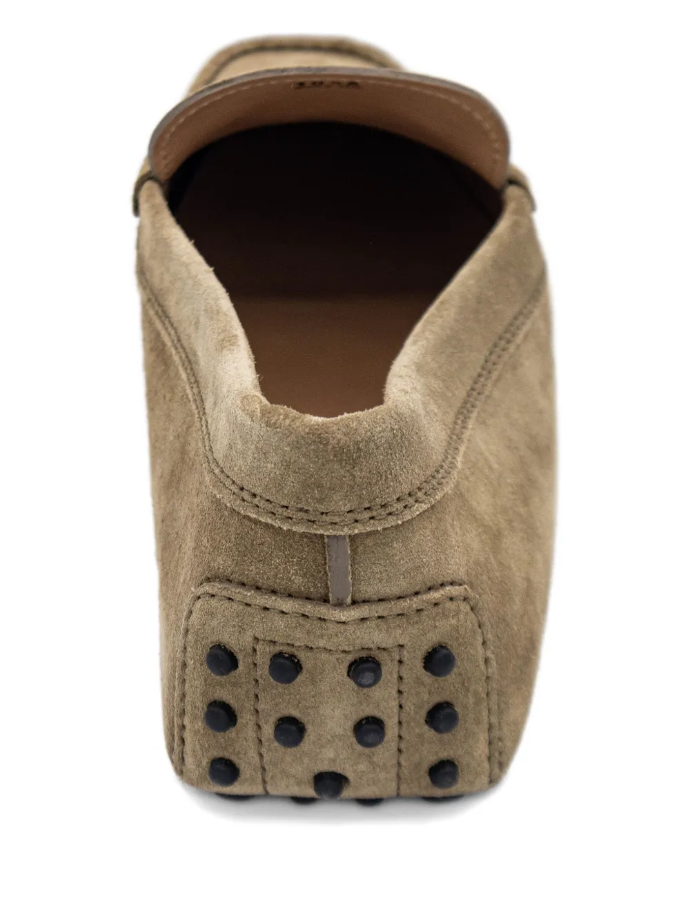 Tod's Suède loafers met detail Bruin