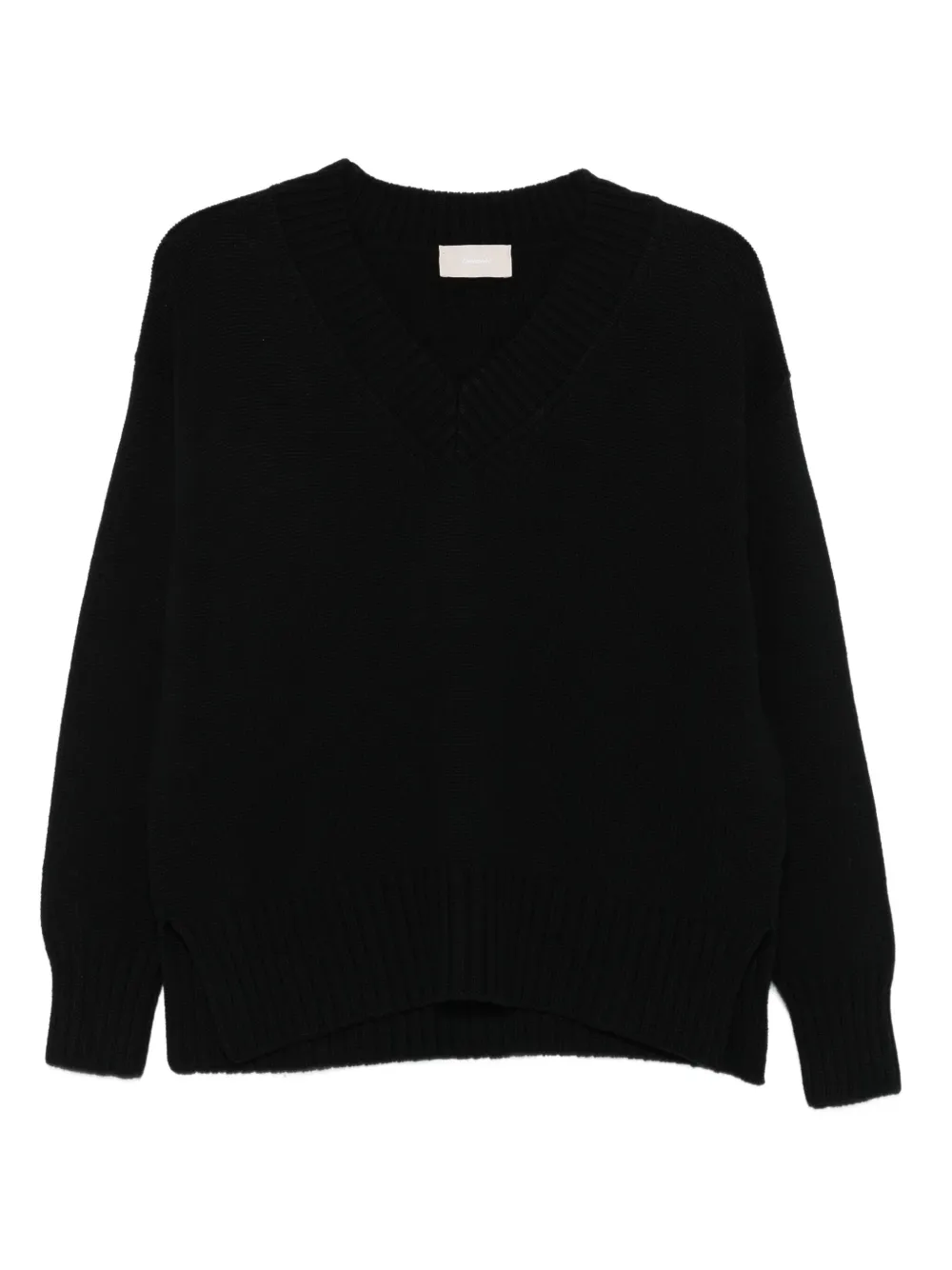 Drumohr V-neck wool sweater | Black | Image 1