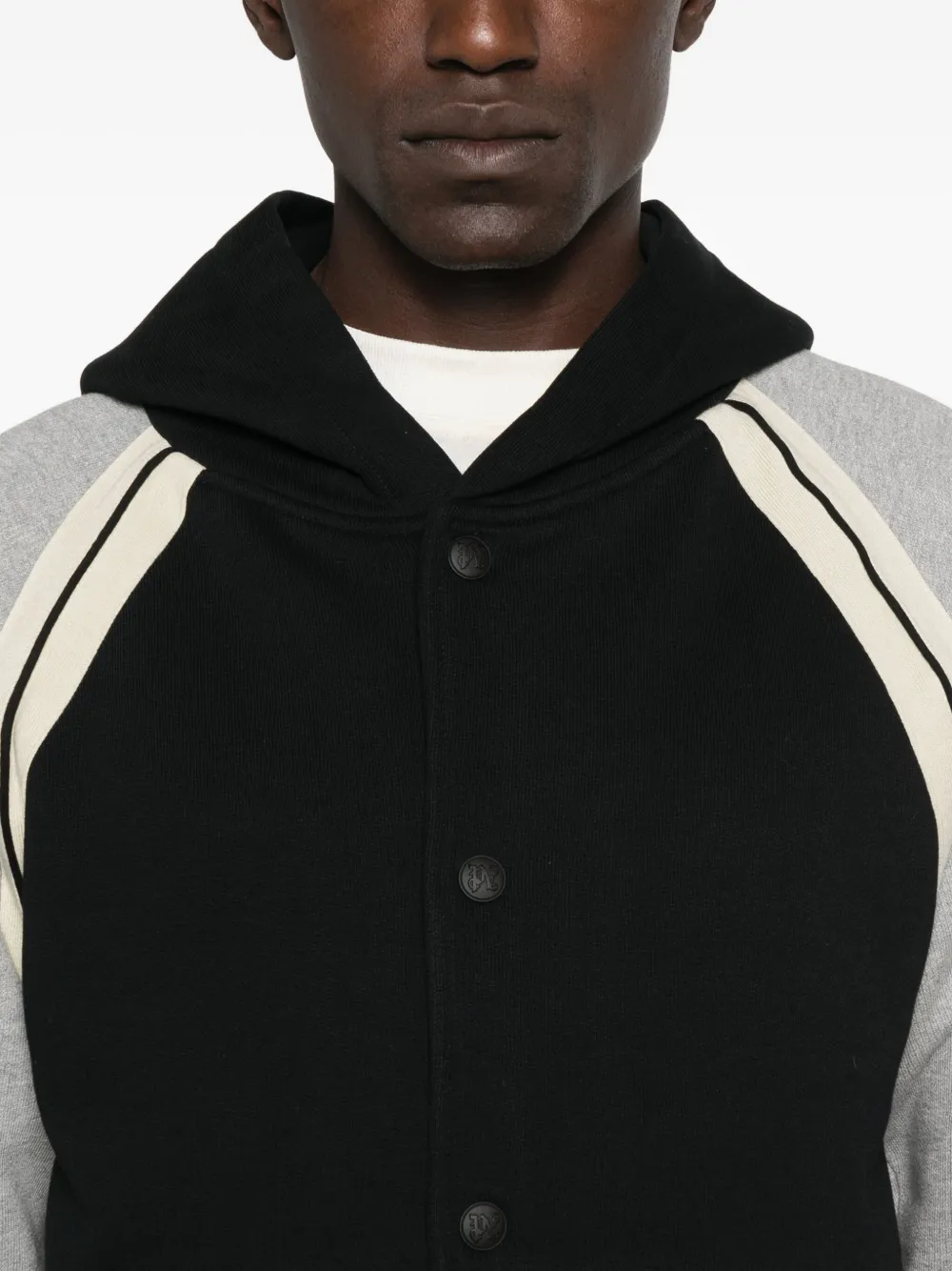 Palm Angels Honkbaljack met capuchon Zwart