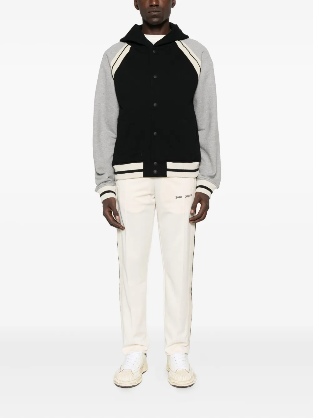 Palm Angels Honkbaljack met capuchon Zwart