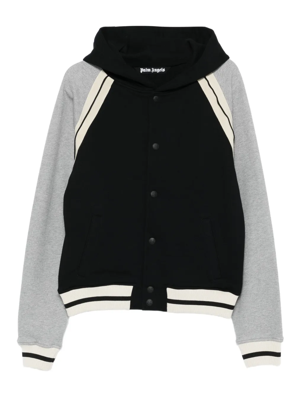 Palm Angels Honkbaljack met capuchon Zwart