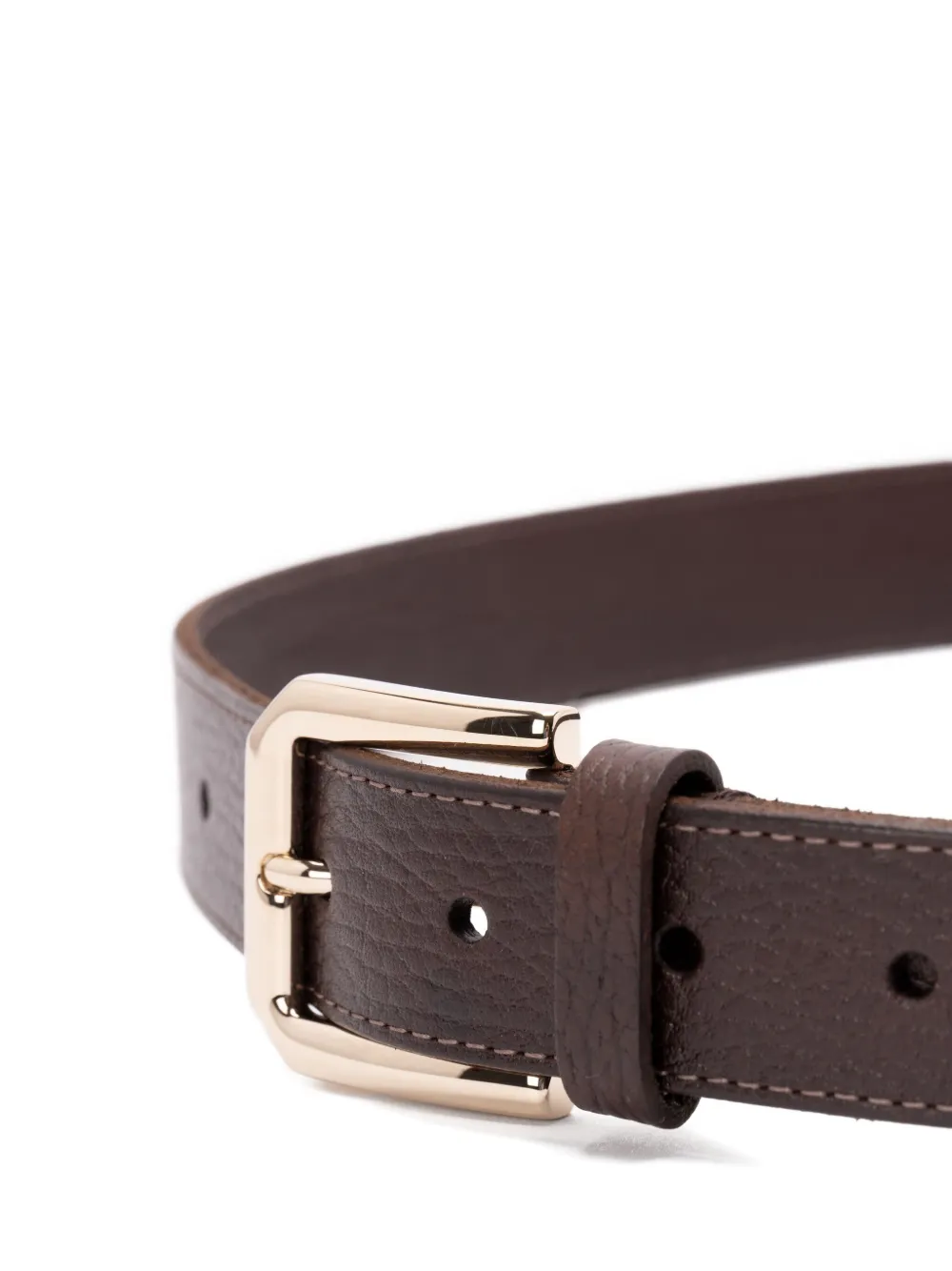 Brunello Cucinelli Leren gespriem - Bruin