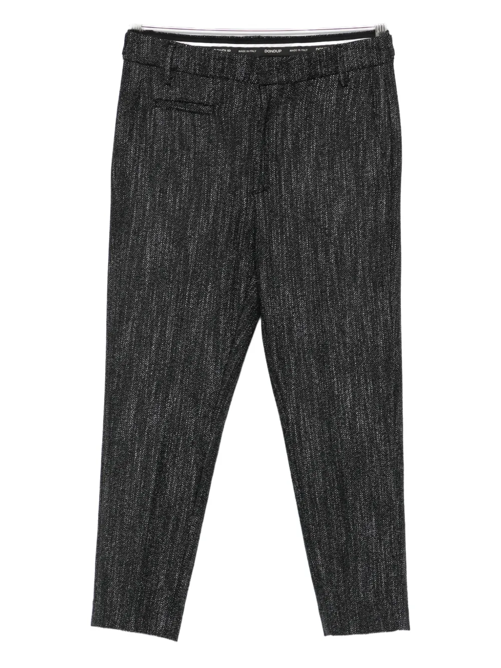 DONDUP Broek met metallic detail Zwart