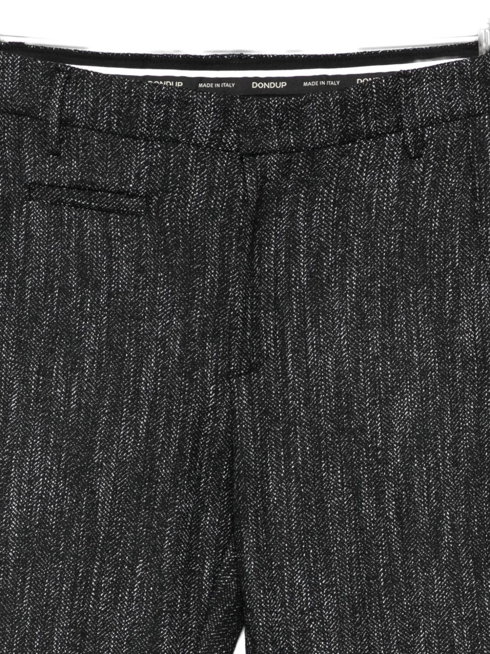 DONDUP Broek met metallic detail Zwart