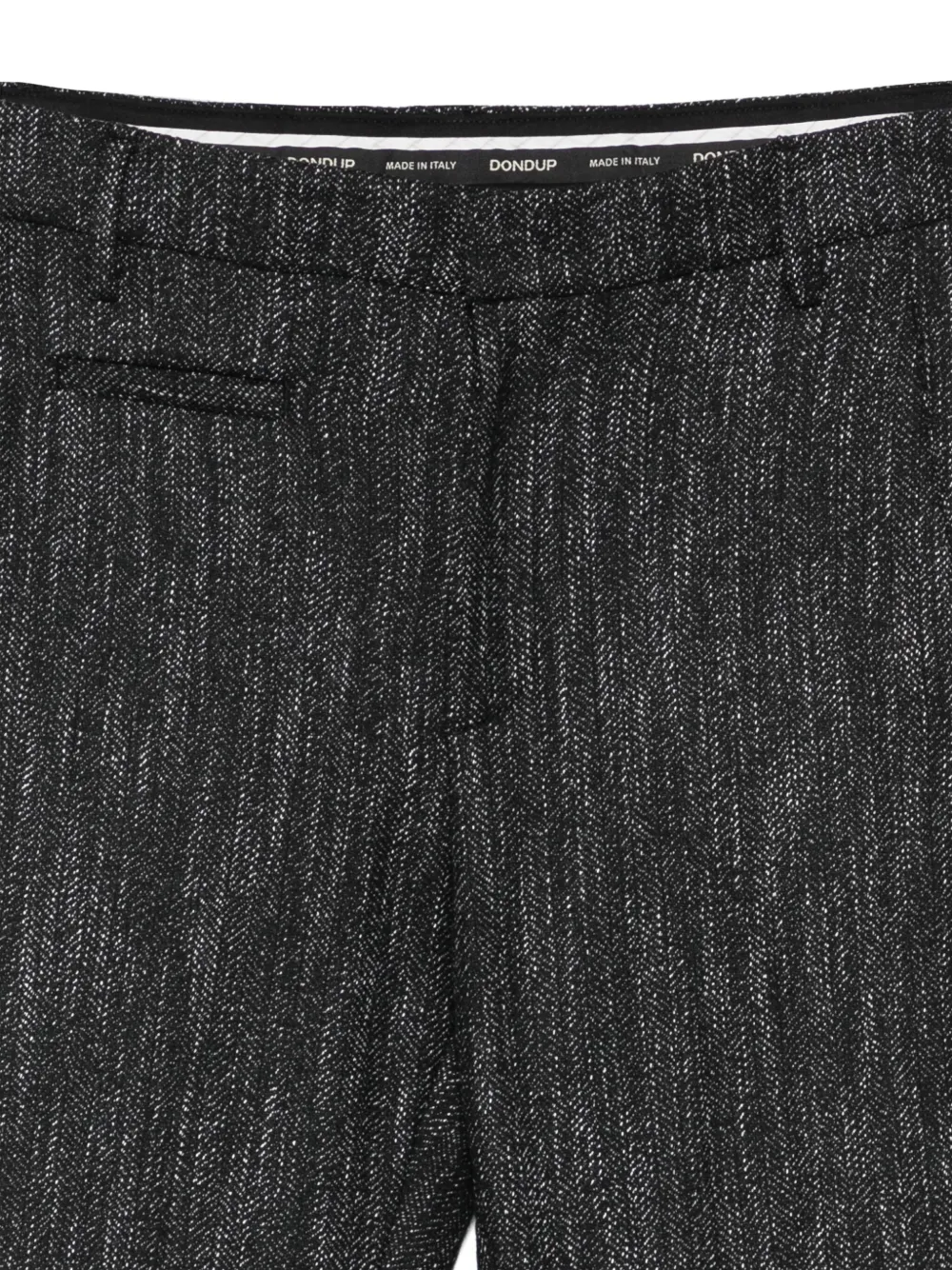  Dondup Metallic-detail Trousers - Black 