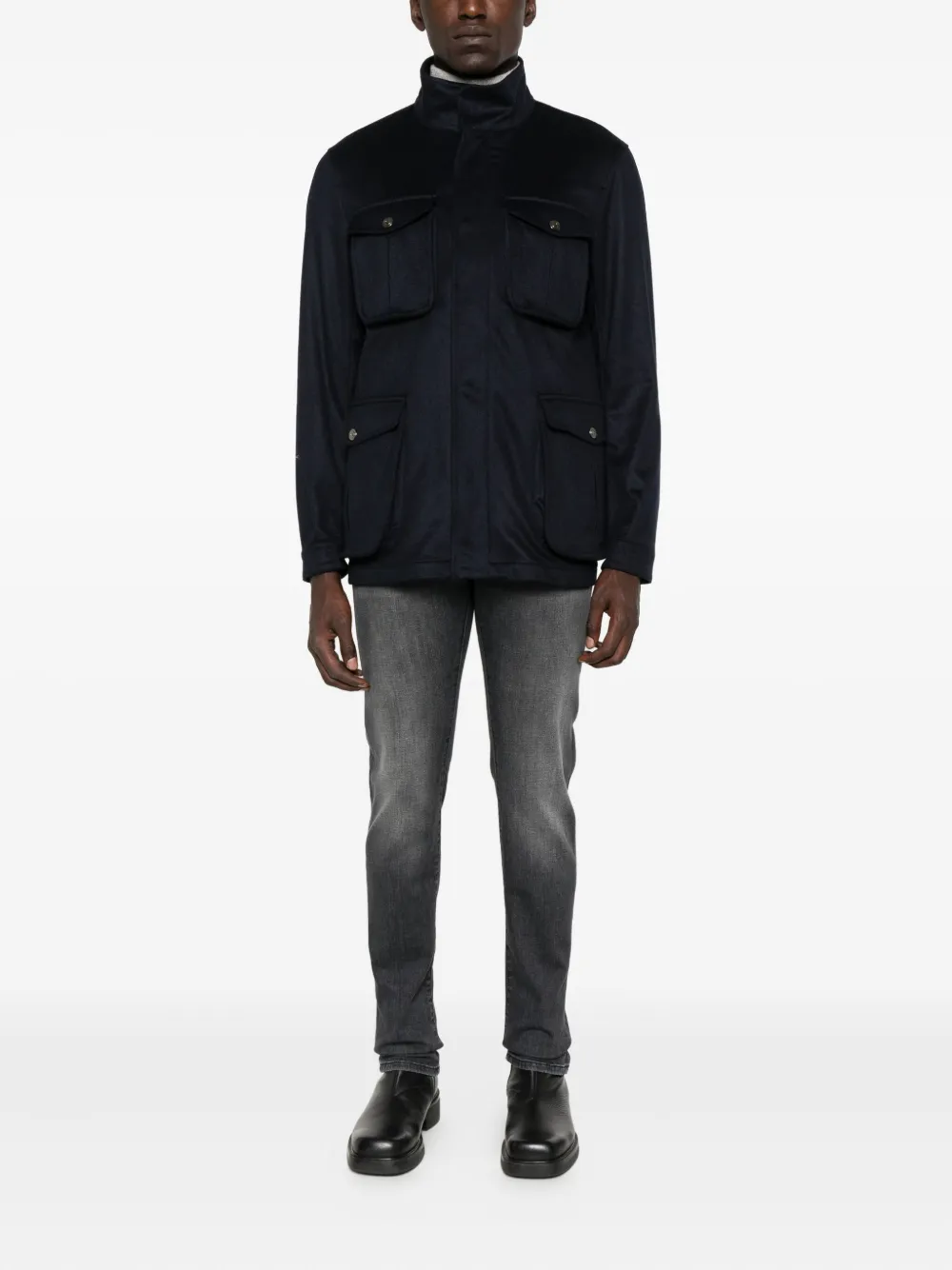 SARTORIO NAPOLI flap-pocket high-neck jacket | Military Jackets | Image 2