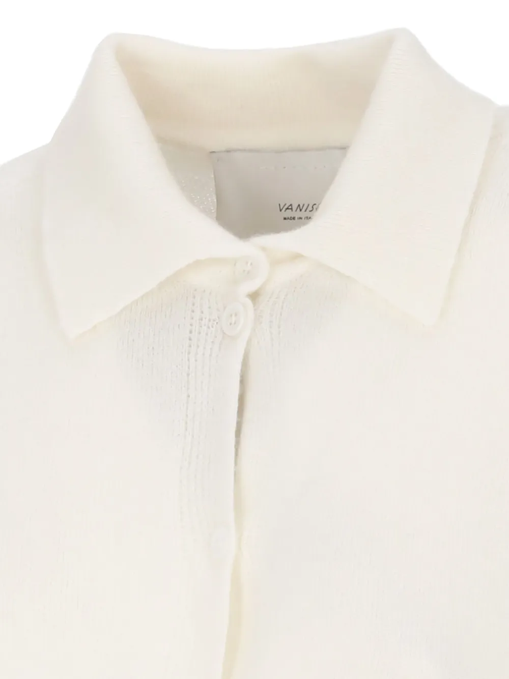 Vanisé Cashmere Cardigan Front Pocket Style In Neutral
