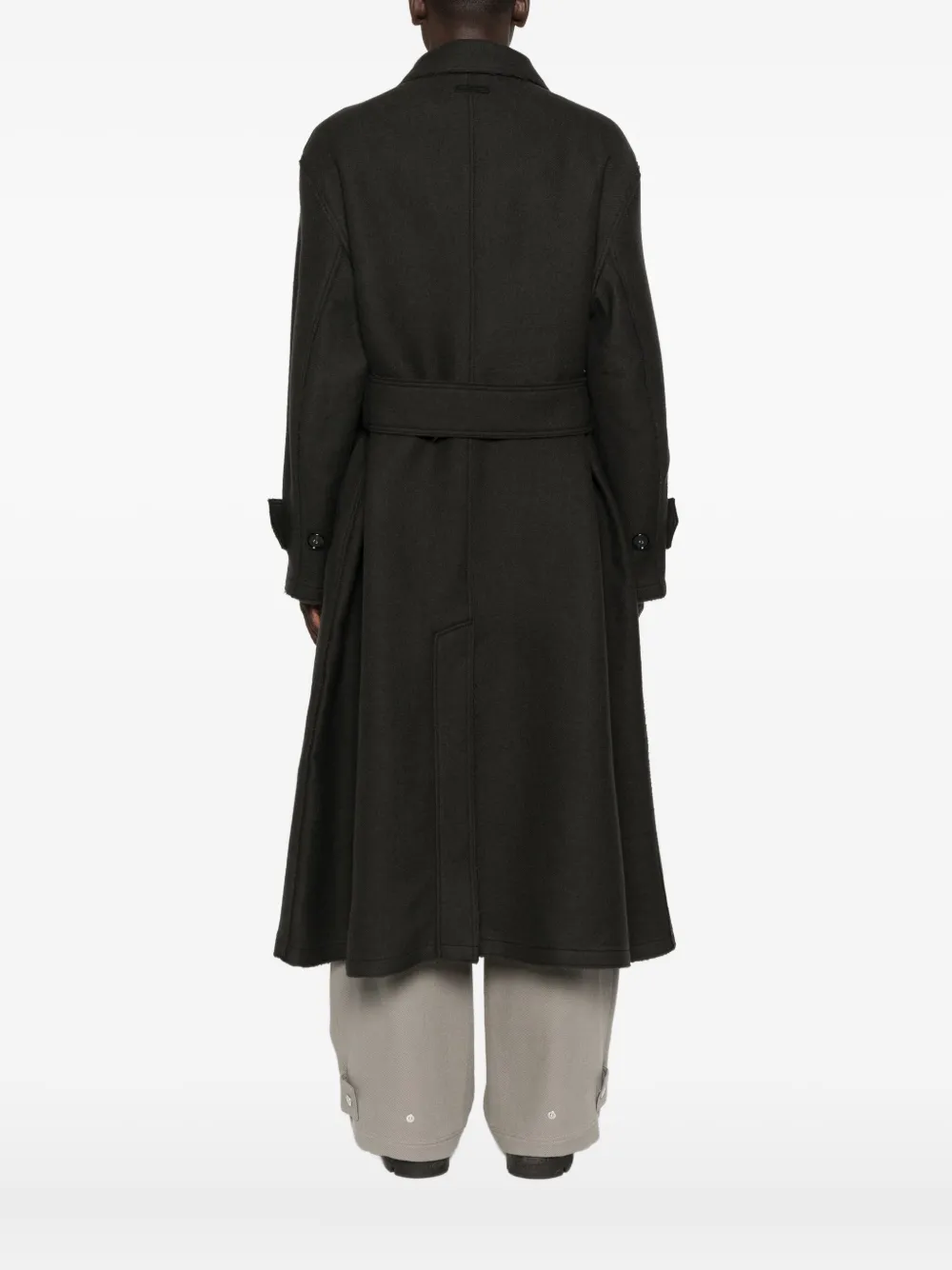 Ami Alexandre Mattiussi Virgin-wool Single-breasted Coat In Gray