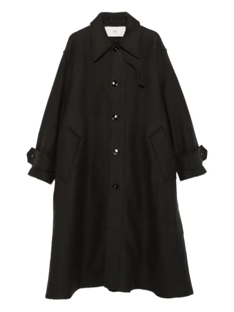 AMI Paris virgin-wool single-breasted coat