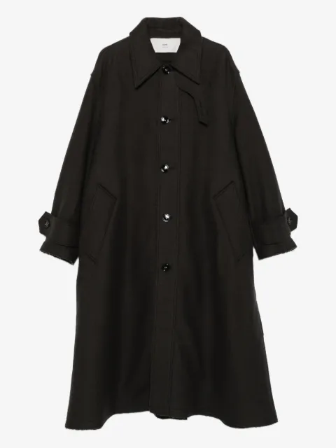 AMI Paris virgin-wool single-breasted coat