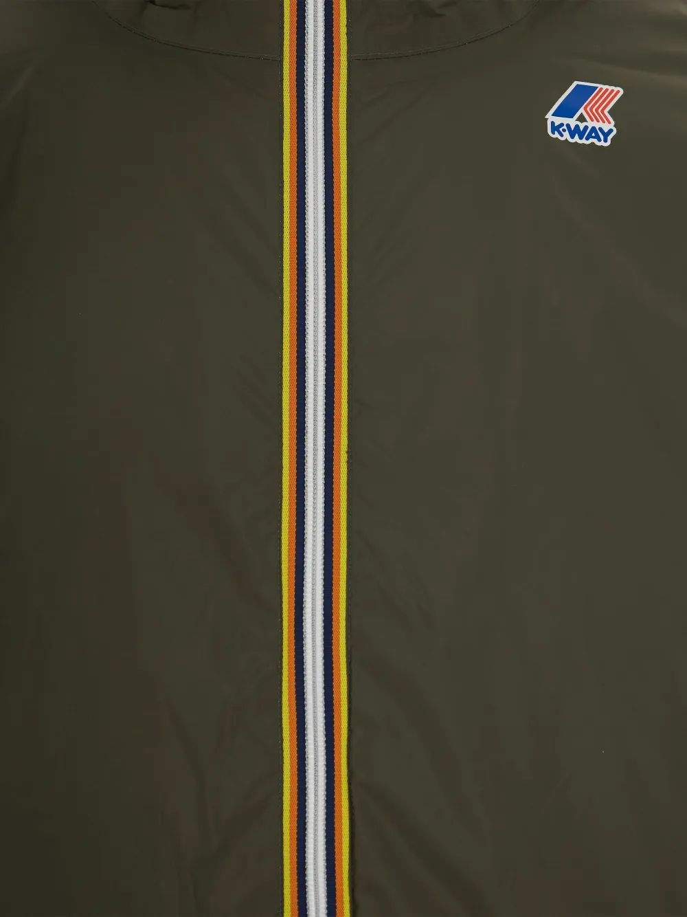 K-way Hooded Zip-front Jacket In Green