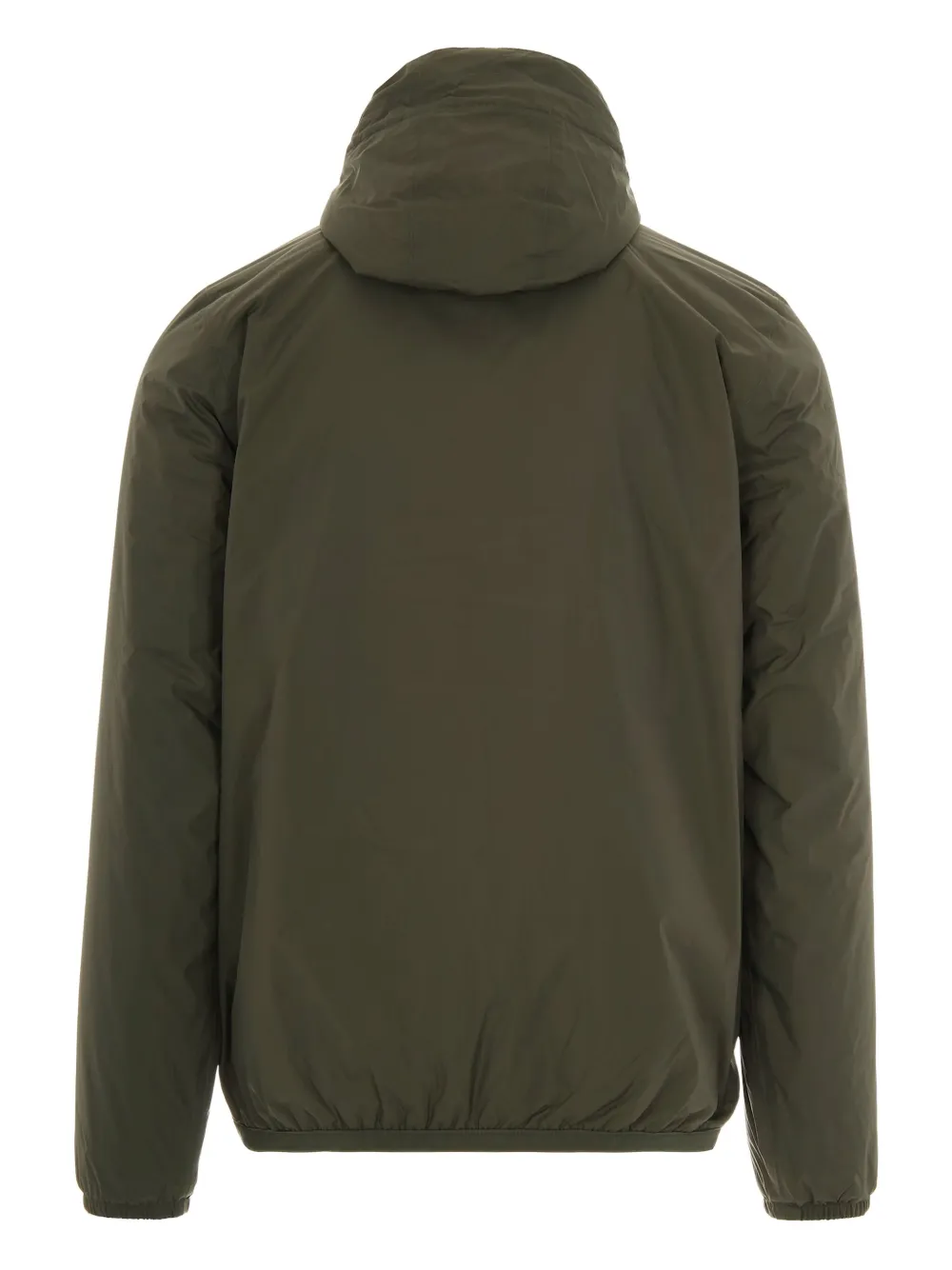K-way Hooded Zip-front Jacket In Green