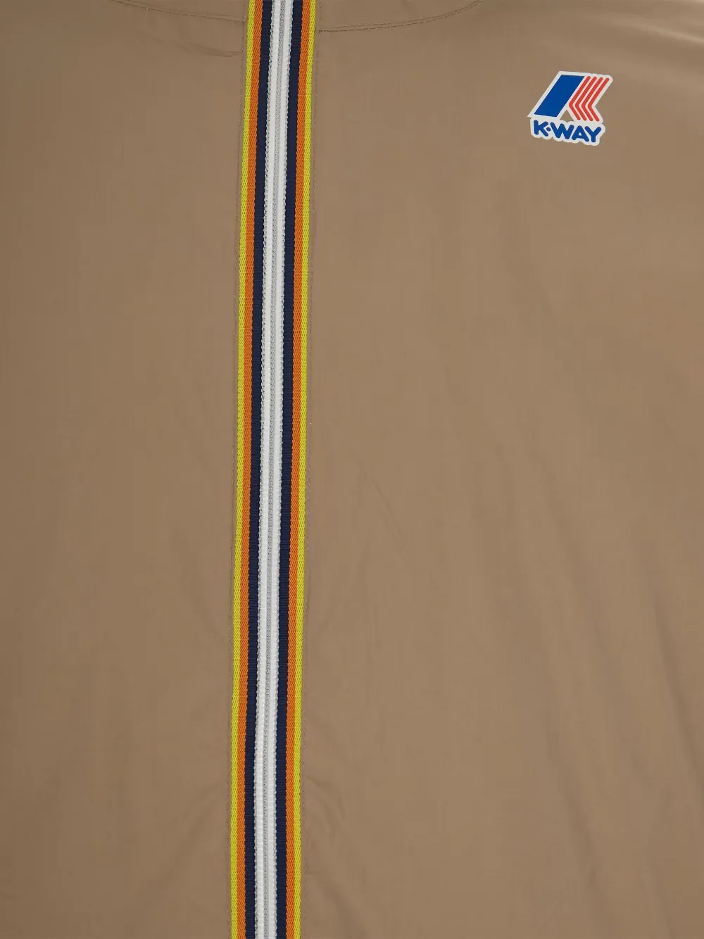 K-way Logo-print Jacket In Brown