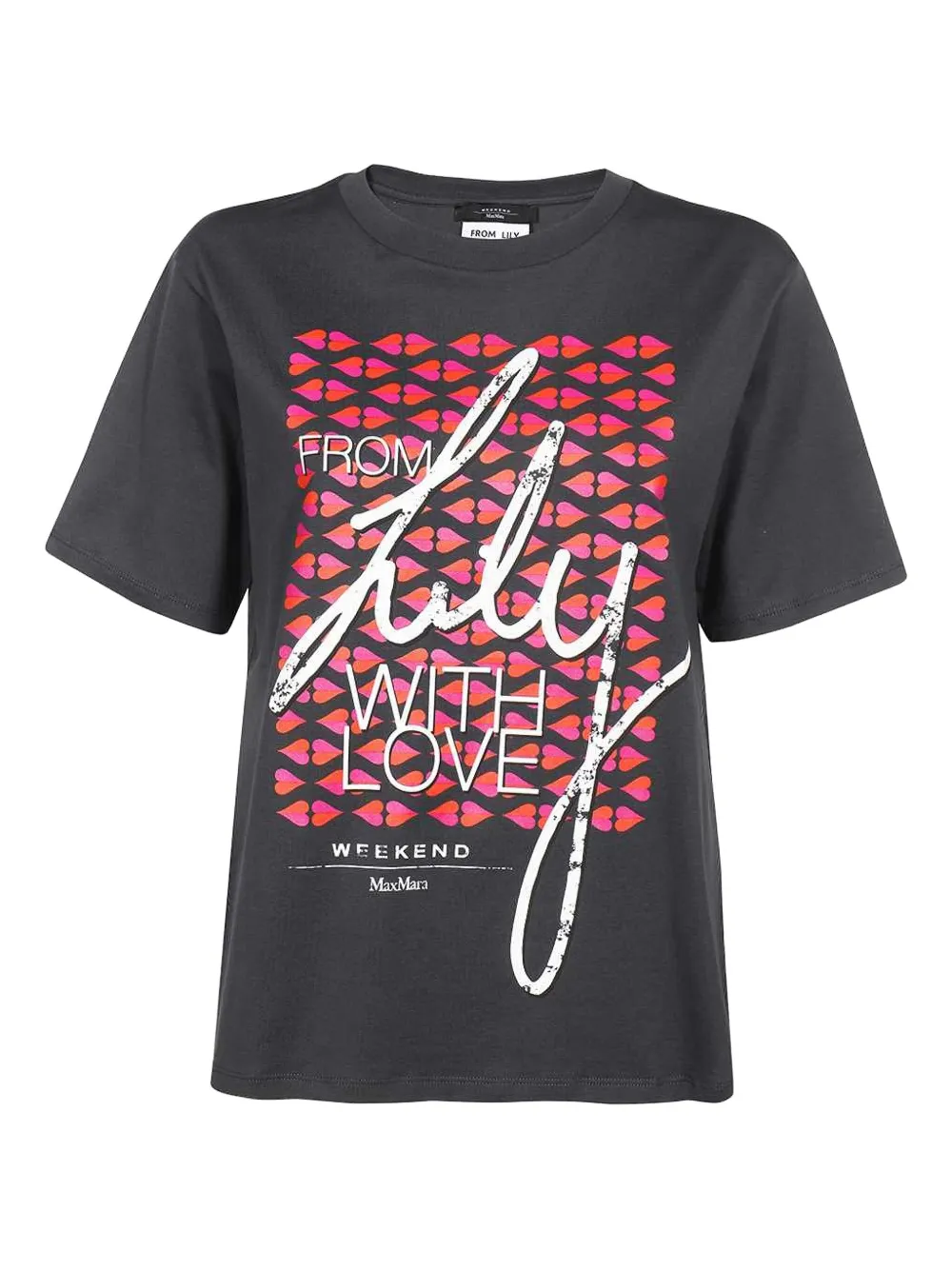 Weekend Max Mara graphic-print cotton T-shirt Zwart