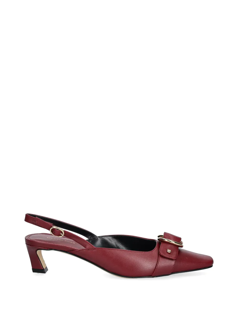 Michael Michael Kors Jaden leather slingback kitten pumps