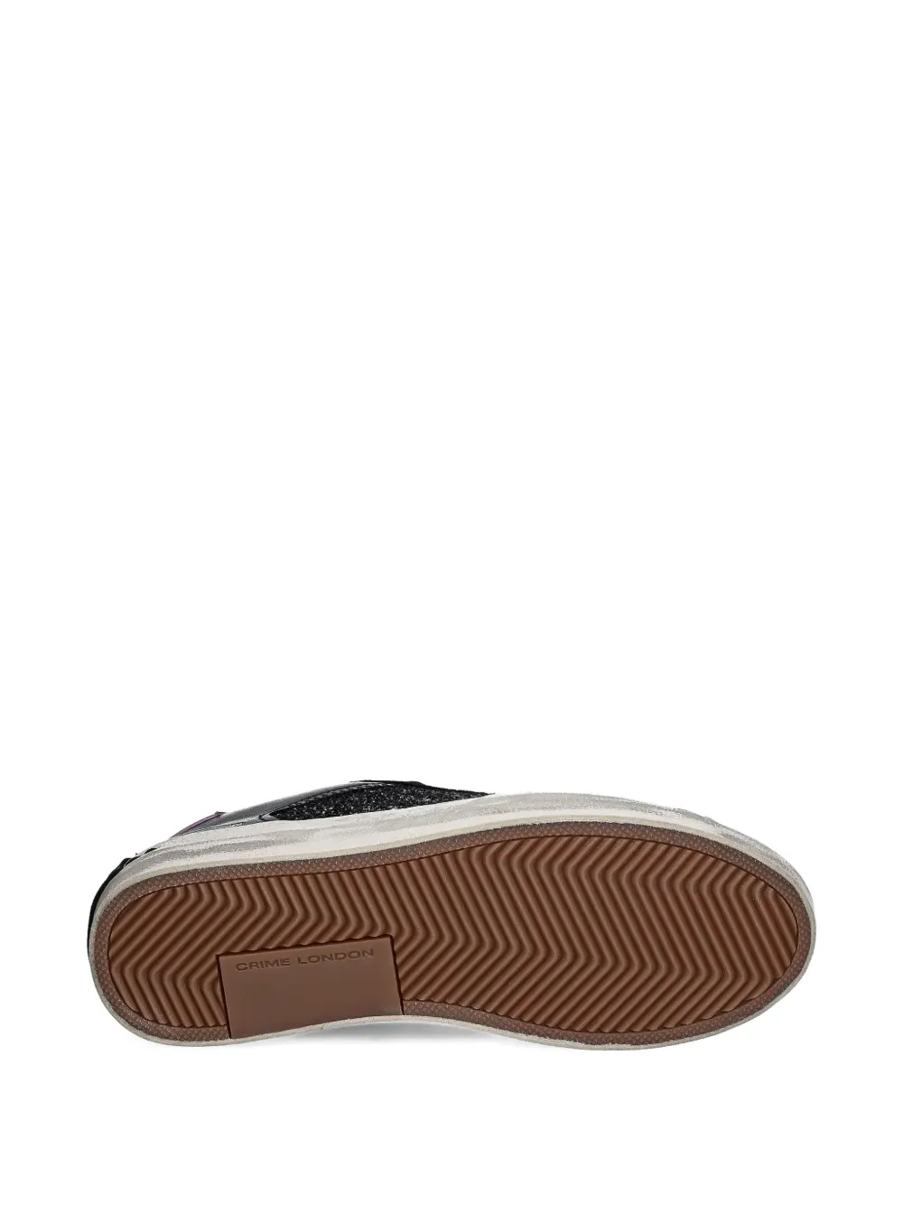 Crime London Sneakers verfraaid met glitters Zwart