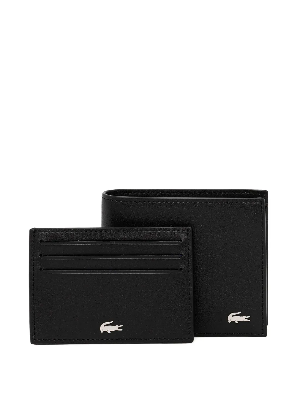 Lacoste Portemonnee met logoprint Zwart