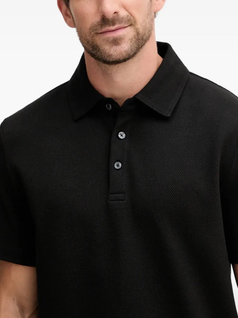 Michael Kors Poloshirt met knopen Zwart