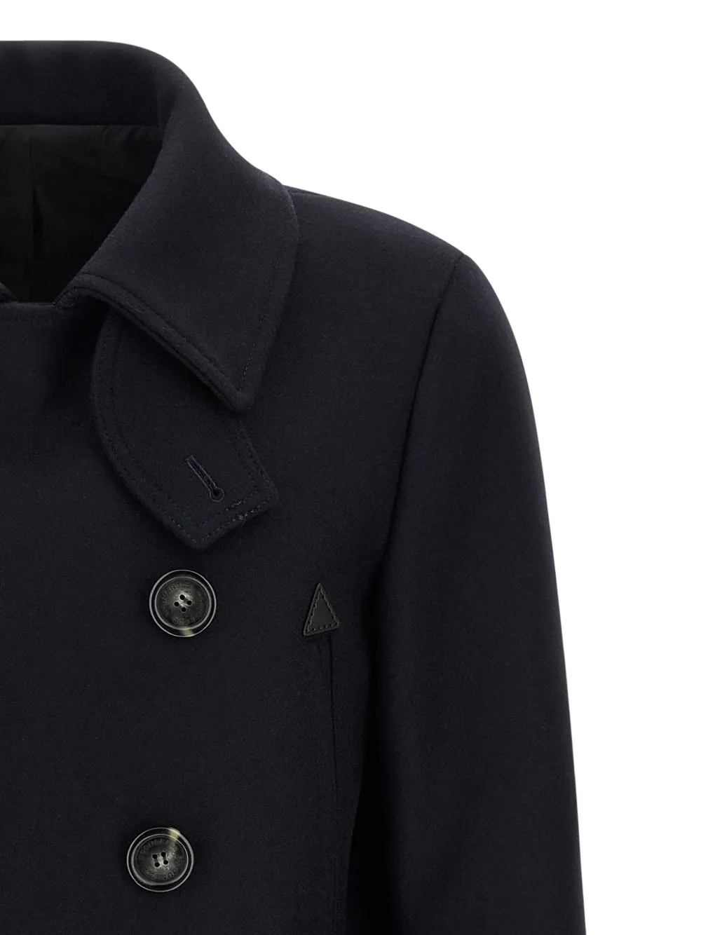 DSQUARED2 double-breasted wool coat Zwart