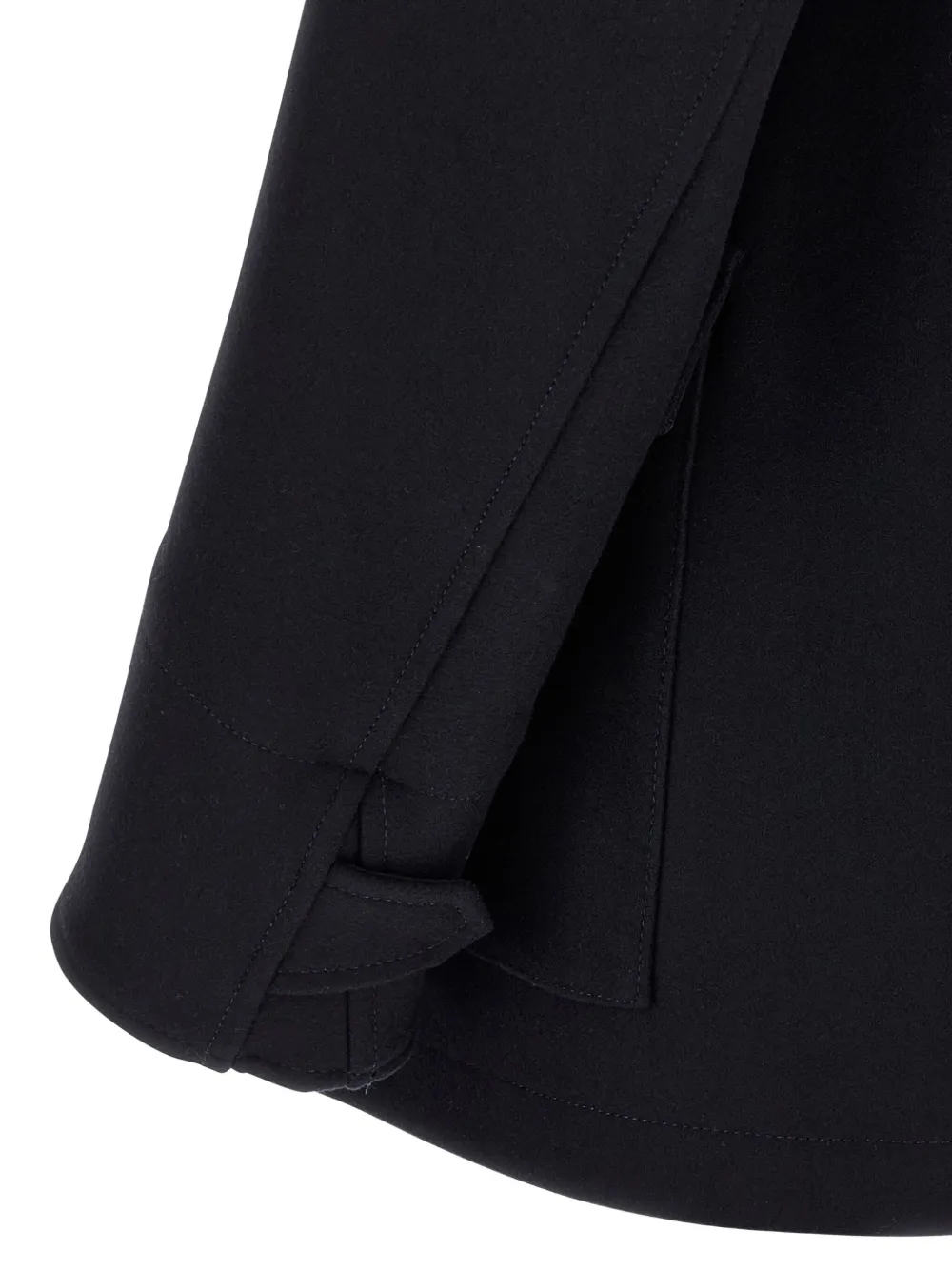 DSQUARED2 double-breasted wool coat Zwart