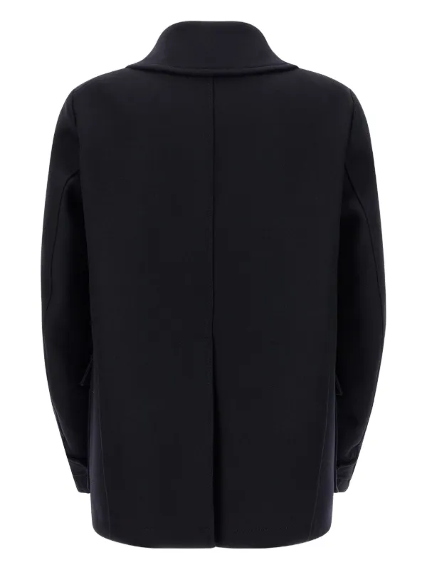 DSQUARED2 double-breasted Wool Coat | Black | FARFETCH JO