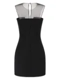 Nensi Dojaka tulle-insert zip-fastening mini dress - Black